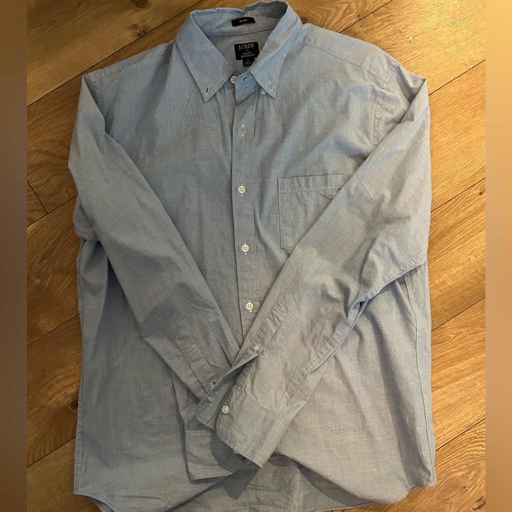 J Crew Light Blue Men's Shirt